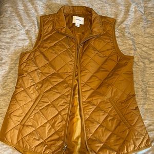 Gold/mustard colored vest from Old Navy